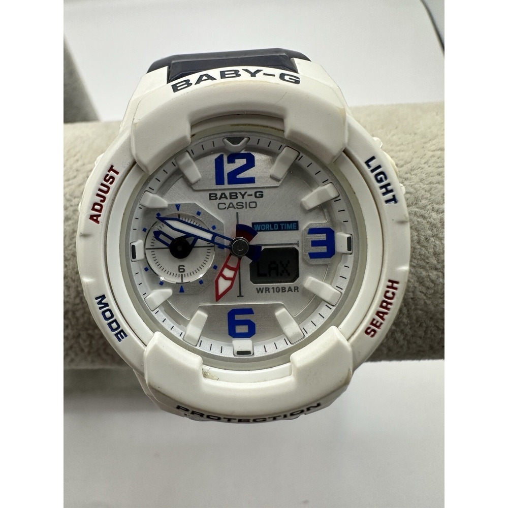 Casio Baby-G BGA-230SC 5508 New Battery‎ World Time 42MM 7.5" Blue Band